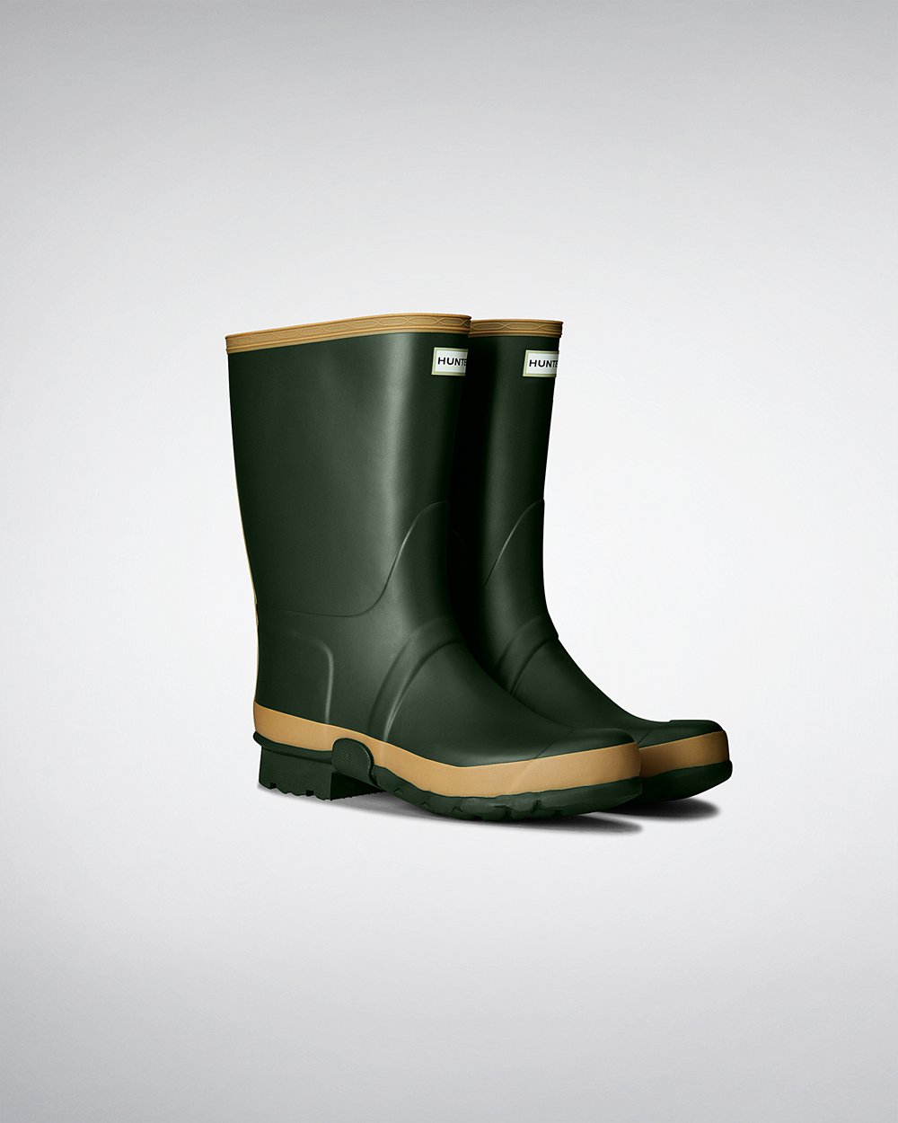 Botas De Cortas Gardener Hunter Hombre - Verdes - 265384ABW